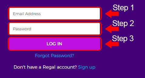regal crown club account login