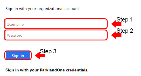 parkland college login