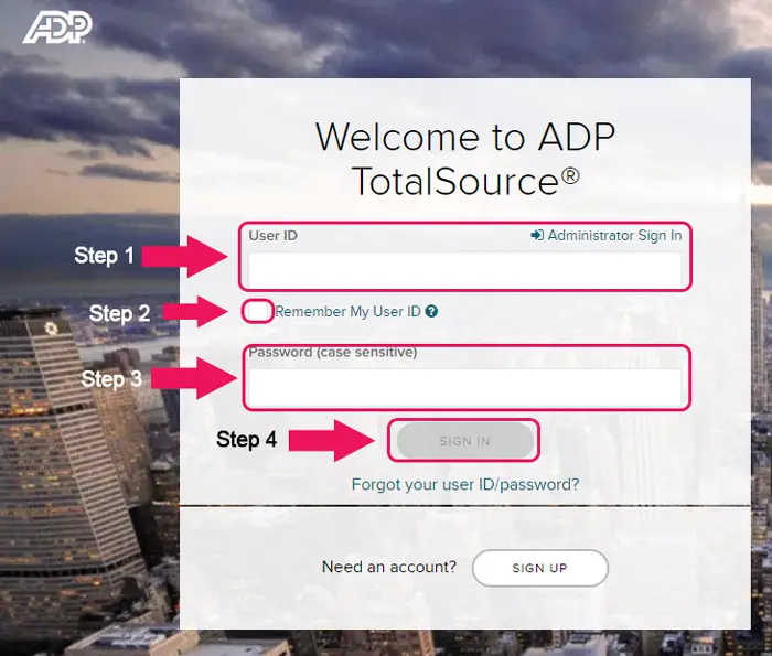 adp total source website login