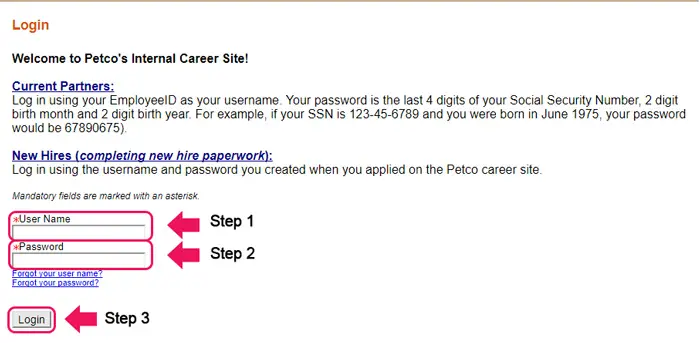 Petco Career Center Login At Petco taleo Login Online Help
