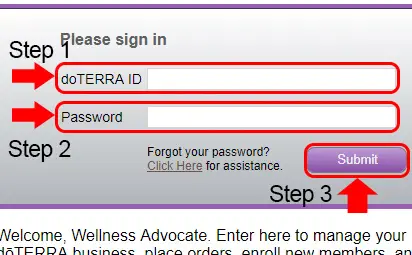 doterra account login