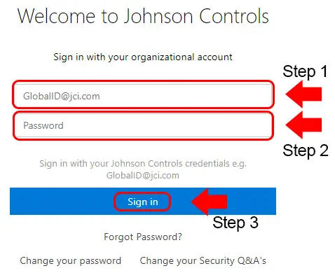 johnson controls login