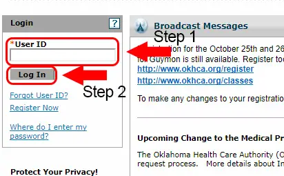 oklahoma healthcare authority login
