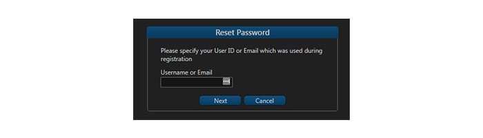 eOption Reset Password