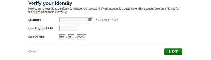 ShareBuilder Reset Password